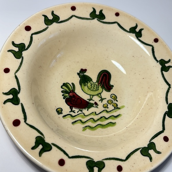 Metlox Poppytrail Fruit Dessert Sauce Bowls USA Homestead Provincial Rooster 6” - Picture 9 of 11